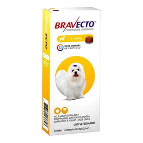 Bravecto Comprimido Cães De 2 A 4,5kg Envio Imediat Promoção