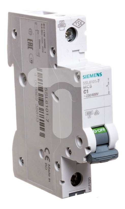 4A 1 polos d = 70 M Siemens 5SY6104-7 Reja de desminado 230//400V 6kA tipo C