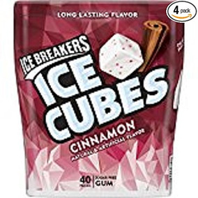 Breakers De Hielo Cubos De Hielo Chicle Sin Azúcar, Canela 4 Breakers De Hielo Cubos De Hielo Chicle Sin Azúcar, Canela 4