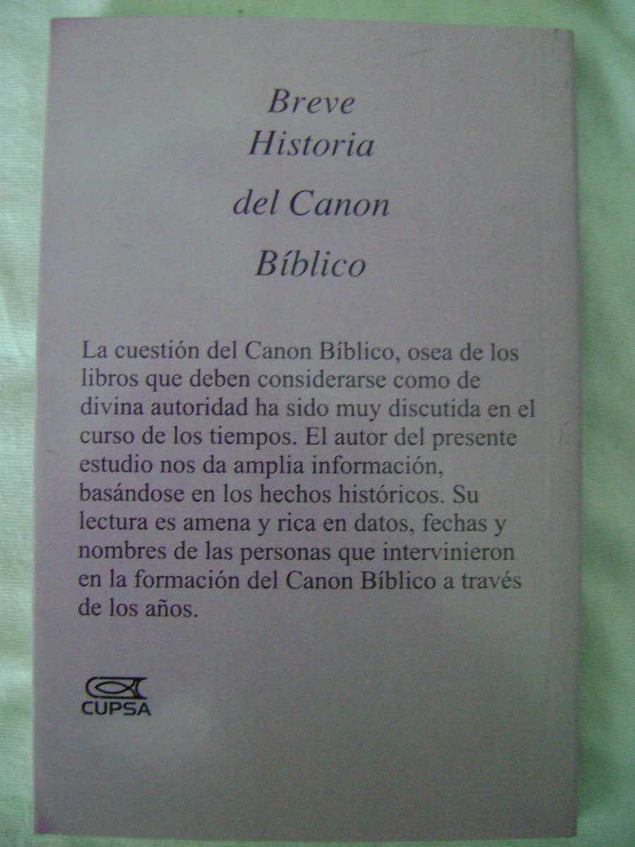 breve historia del canon biblico baez camargo