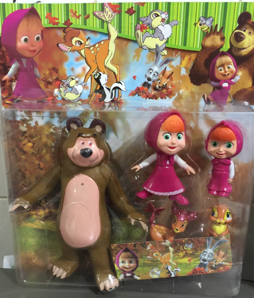 Brinquedo Masha E O Urso Kit Com 5 - R$ 46,90 em Mercado Livre