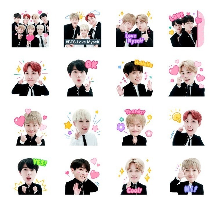 Bts Stickers Bts Para Whatsapp 2018 - $ 3.500 en Mercado Libre