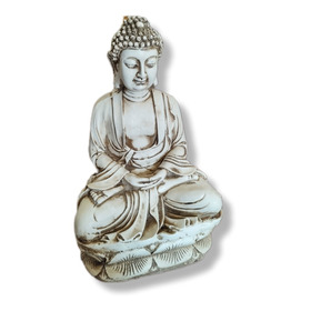 Buda Meditando Sobre Pedestal Grande Apto Exterior 