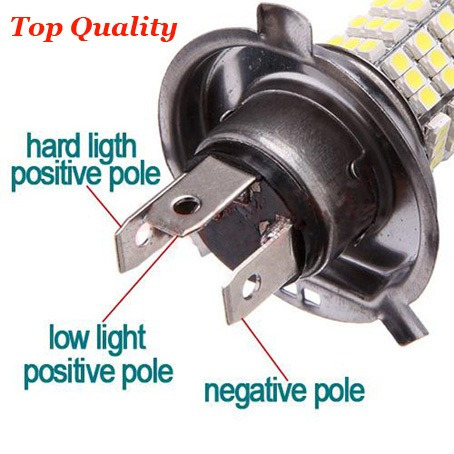 Bulbo H4 Led 102 Smd Niebla De Luz Color-blanco-para Auto ... bulb socket h4 wiring diagram 