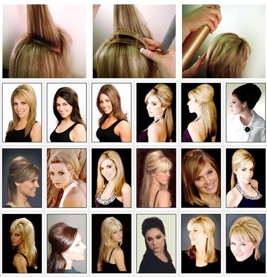 bumpits 05 peças volume cabelos coques penteado presilha r 9 90