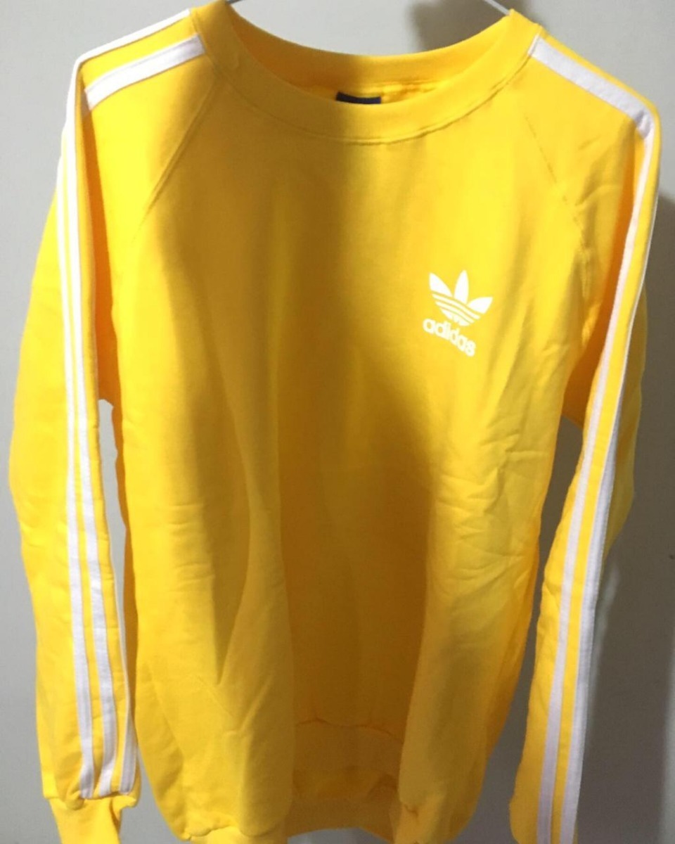 buzo amarillo adidas hombre