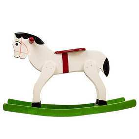 Envío Blanco Caballo Balancin Para Color Niños Gratis n0mN8wv