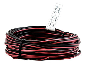 5 Mts. cable paralelo rojo//negro para instalacion altavoces 2 x 0,75mm