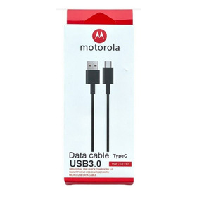 Cable Motorola Carga Rápida Tipo C Quick Charger 3.0