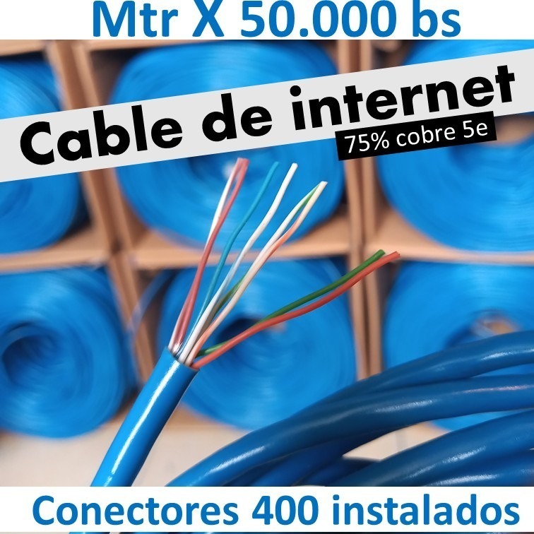 Cable Utp Flexible Para Interiores Categoria 6 Metro Economizadores