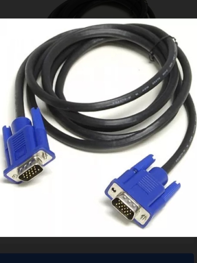 Uxcell Black Blue Vga 15 Pin Male To Male Computer Monitor Cable Wire Cord 4 2ft Cable Wire Cable Computer Supplies