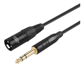 1.5ft Premium XLR Male to 1//4 inch TRS Male Audio Cable