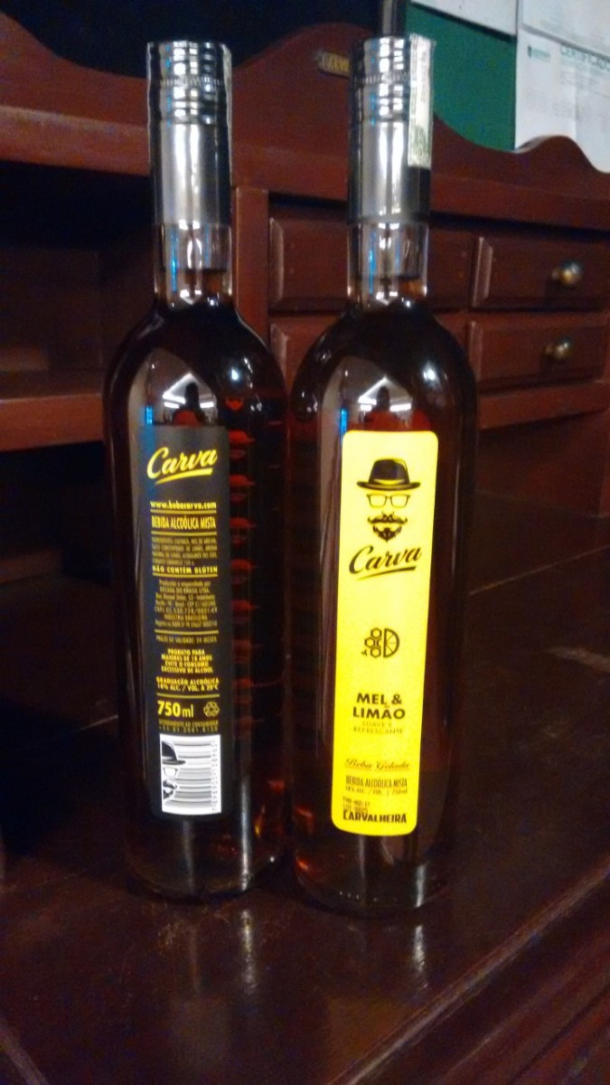 Cachaça Com Limão E Mel Cachaça Carva - Mel & Limão - Suave E Refrescante 750ml - R$ 107,85 em