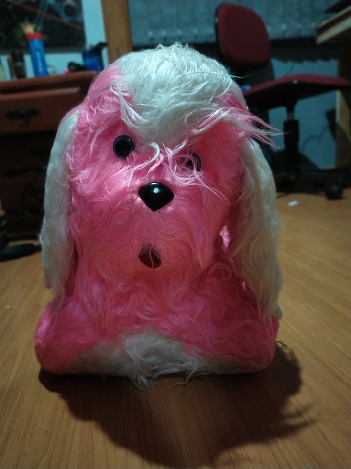 Cachorro De Pelucia Rosa 40 Cm Antigo R 89 99 Em Mercado Livre