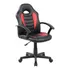Cadeira Gamer Kids Em Couro Pu Preta Com Vermelha Pel-9353 Cadeira Gamer Kids Em Couro Pu Preta Com Vermelha Pel-9353