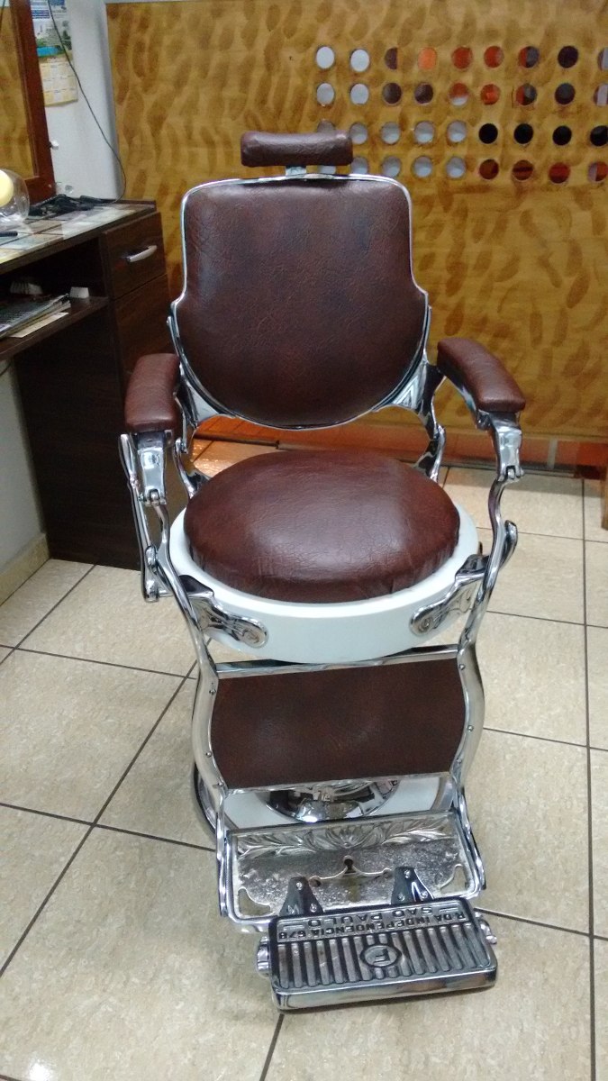 Cadeira Salão Barbeiro Cabeleireiro Ferrante Antiga R