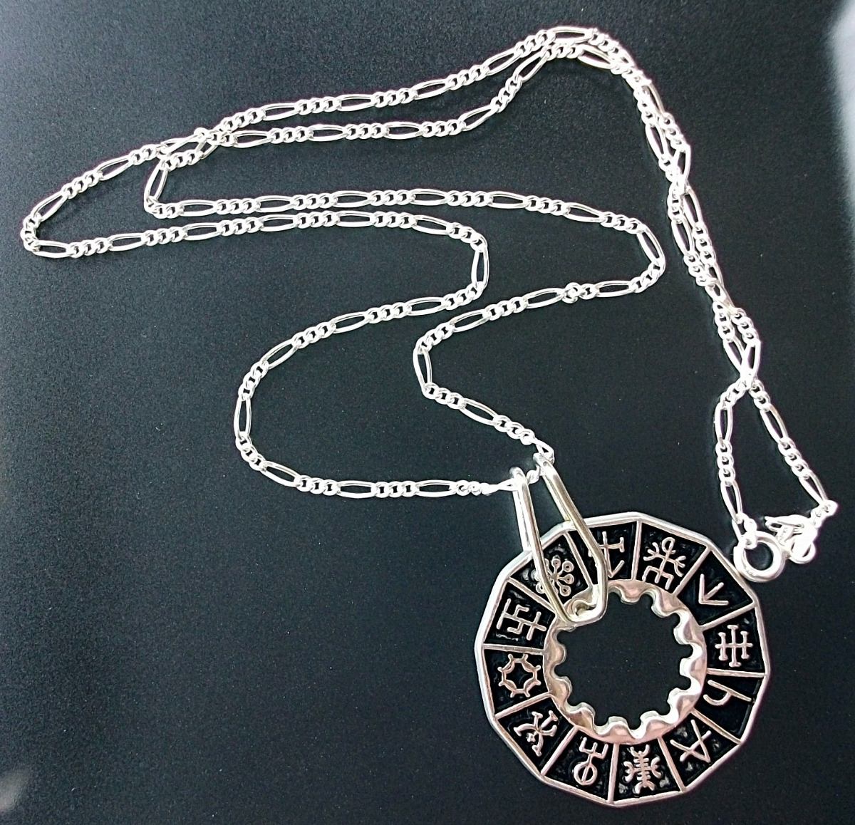 Cadena Y Dije De Runa Vikinga En Plata Fina Ley.925