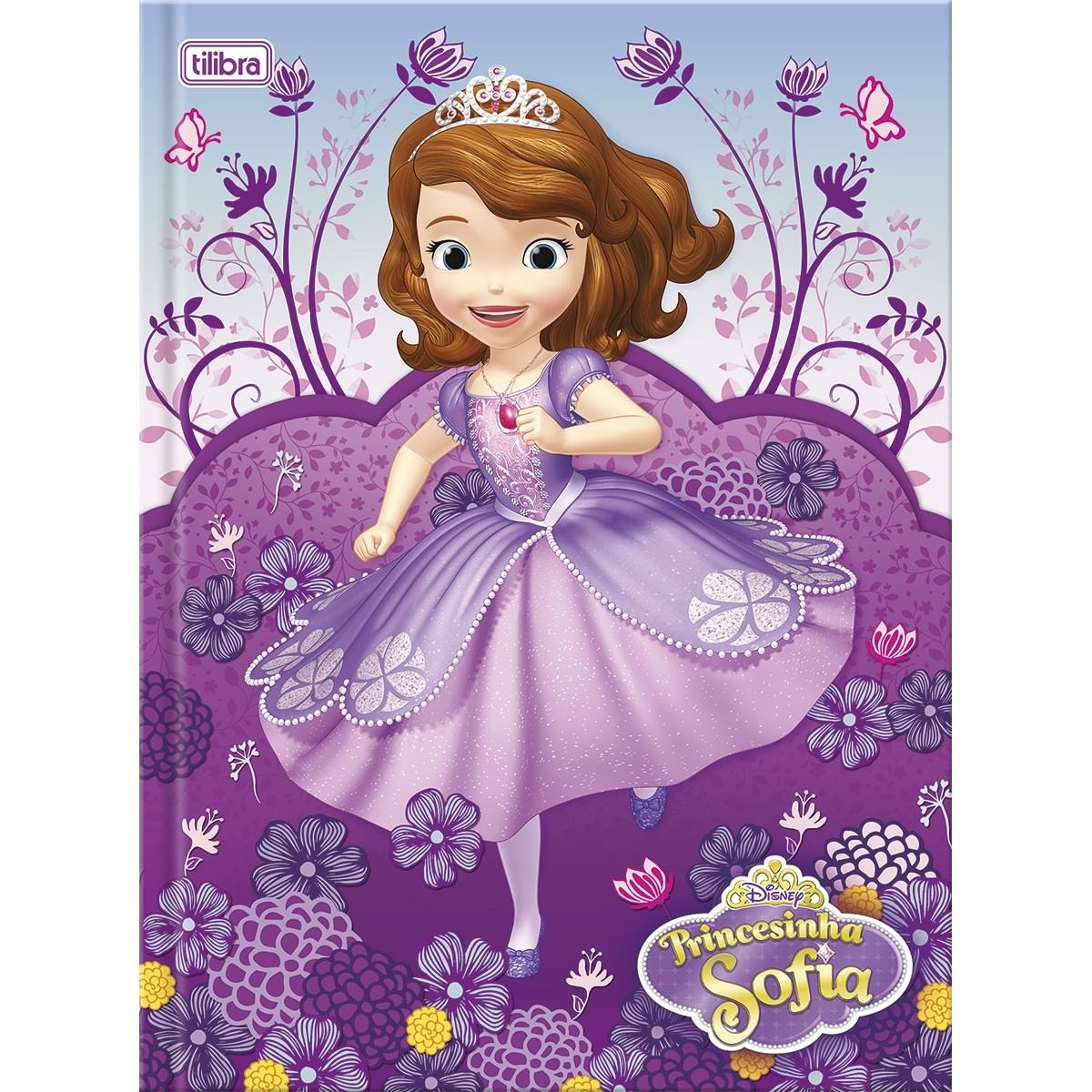 Caderno Brochura Costurado 96fls Princesa Sofia E Barbie 