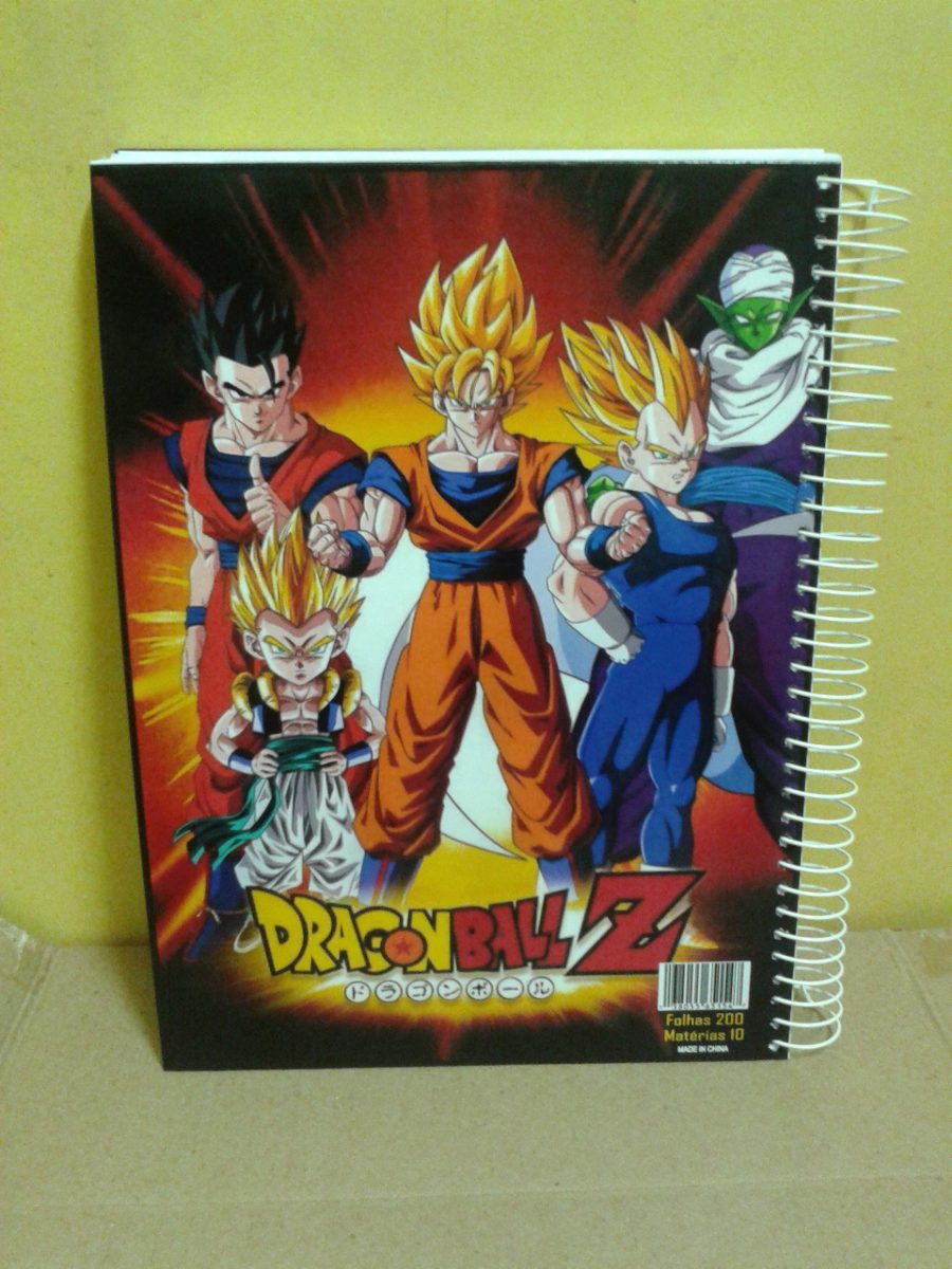 Caderno De Anime Dragonball Z 10 Materias 200 Folhas Mod22 