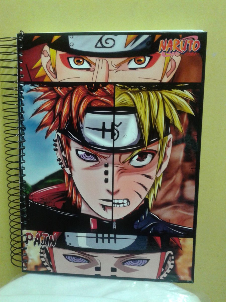 caderno de anime naruto 10 materias 200 folhas mod5 r 44 80 em