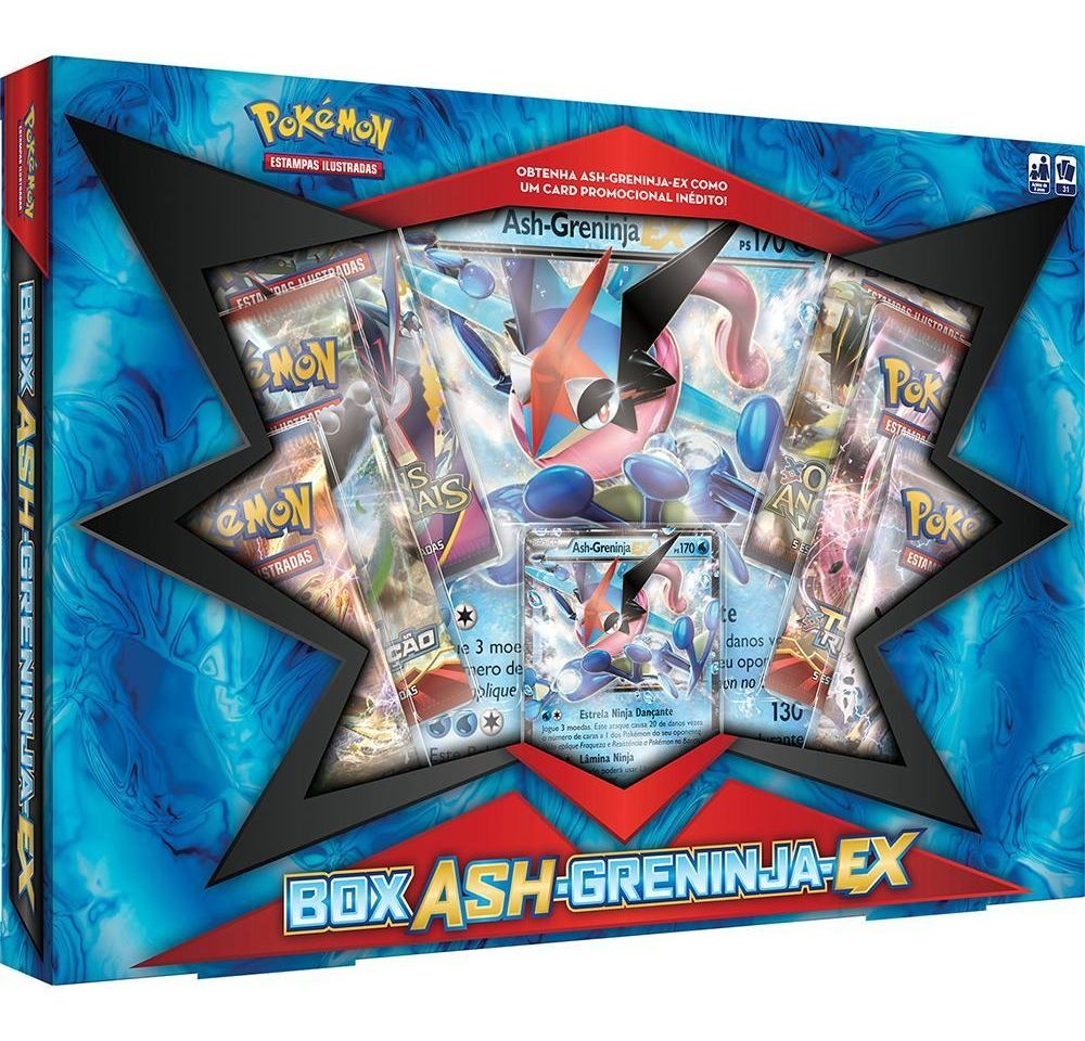 Caixa Greninja Ash - Pokémon - Lançamento Carta Gigante 
