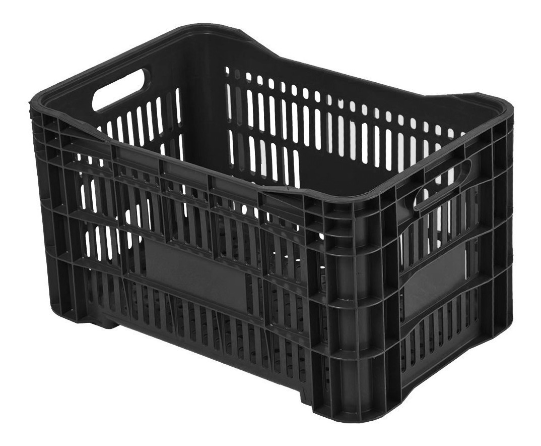 Caixas De Plástico Para Fruta Caixa Plástica Agrícola - Hortifruti - 60x40 55x36x31 Cores - R$ 24,65