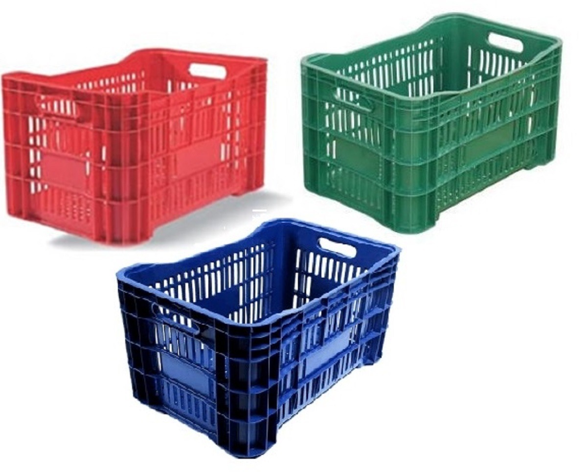 Caixas De Plástico Para Fruta Caixa Plástica Hortifruti Agrícola Mercado - Color - R$ 40,90 em