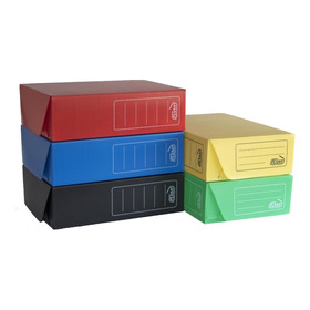 Caja Archivo Plastica Legajo 39x28x12 Cm Pack X5 