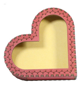 7cm Corazones X 20-Corte Láser Mdf De Madera Forma