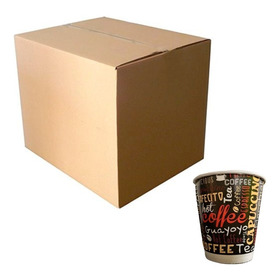 Caja De Vasos Parafinados Para Cafe Y Bebidas Calientes 