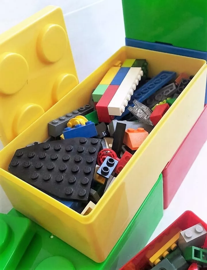 Desgracia de múltiples fines Violín Caja Rectangular Apilable Para Guardar Lego Rasti Playmobil ...