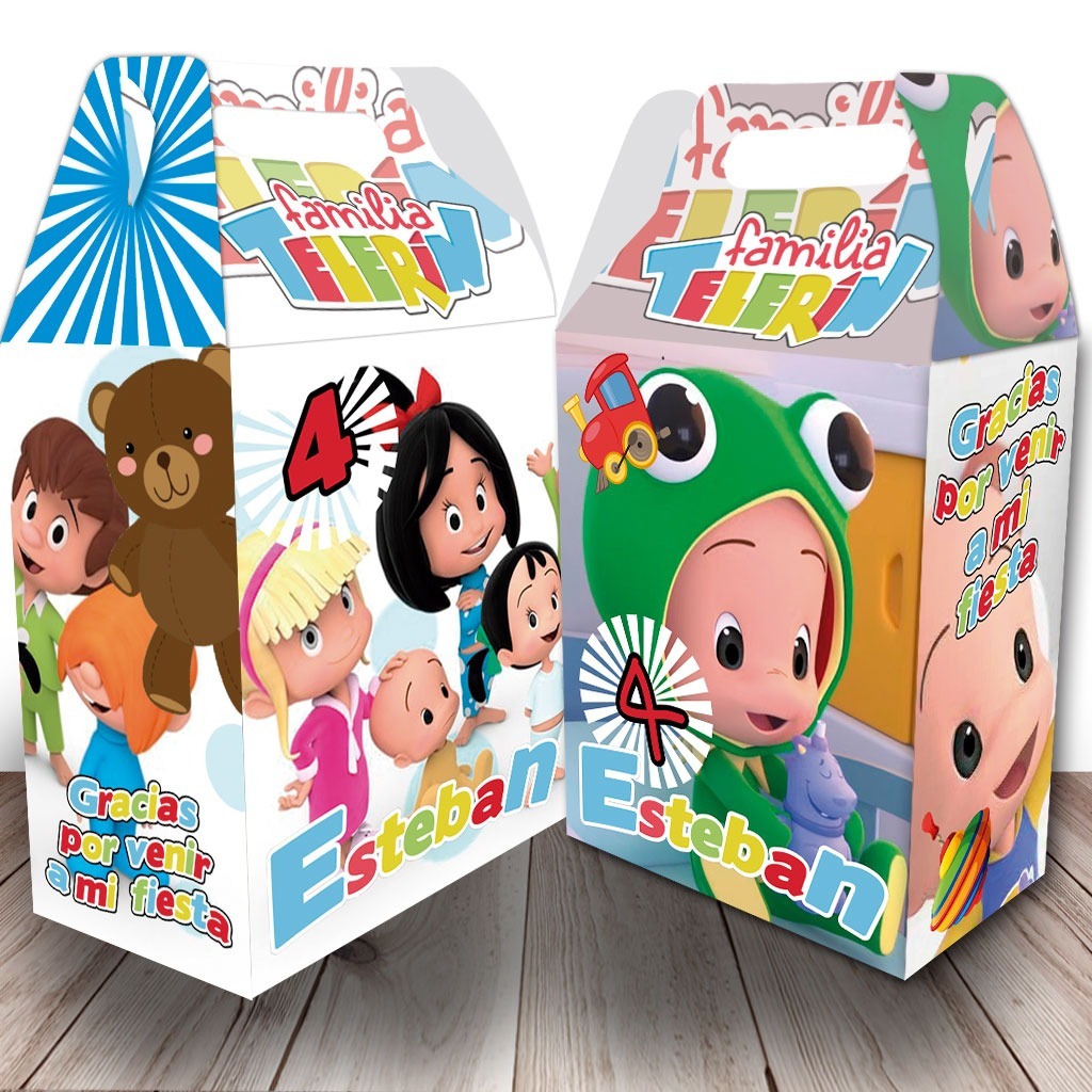 cajas dulceros personalizados familia telerin 6 diseños 12 00