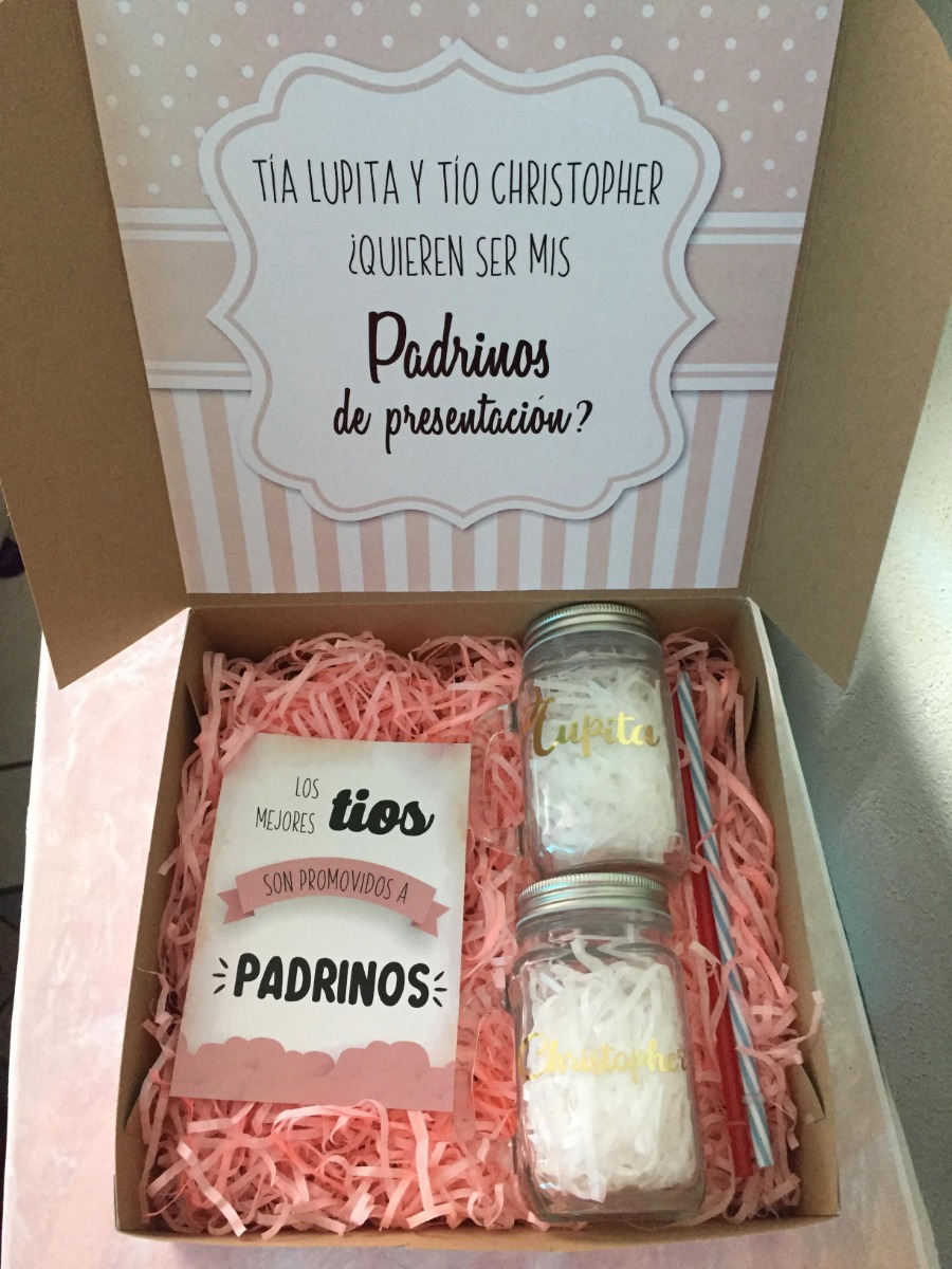 Cajas Para Padrinos ¿quieres Ser Mi Padrino/madrina 