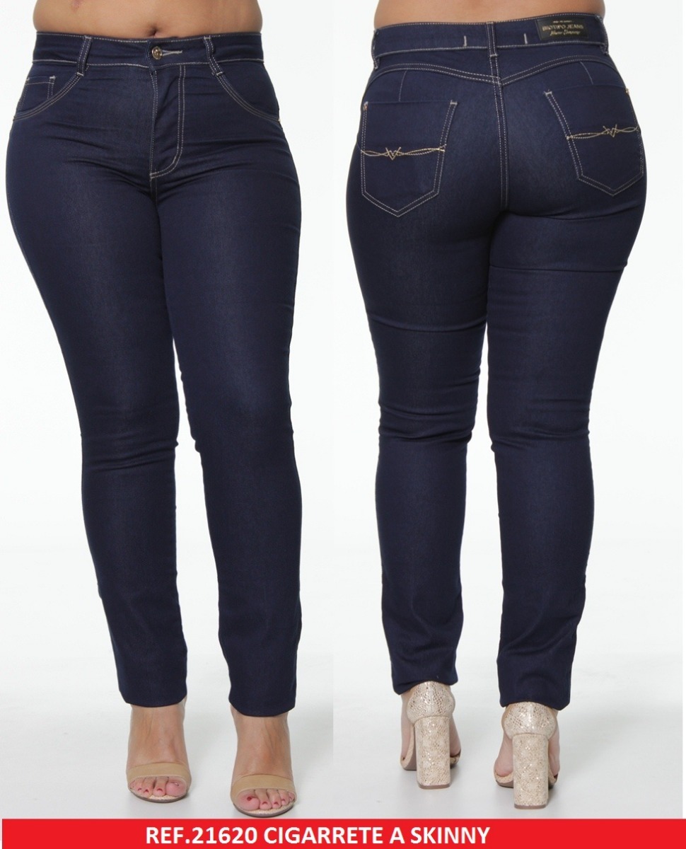 calça jeans feminina biotipo plus size