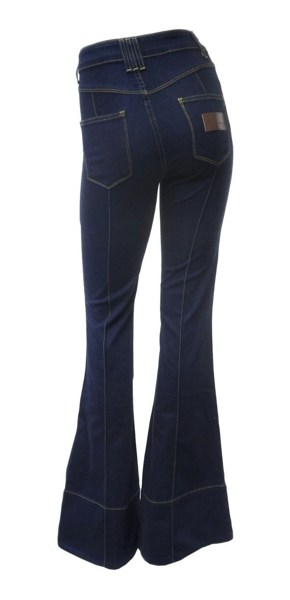 calça flare jeans cintura alta mercado livre