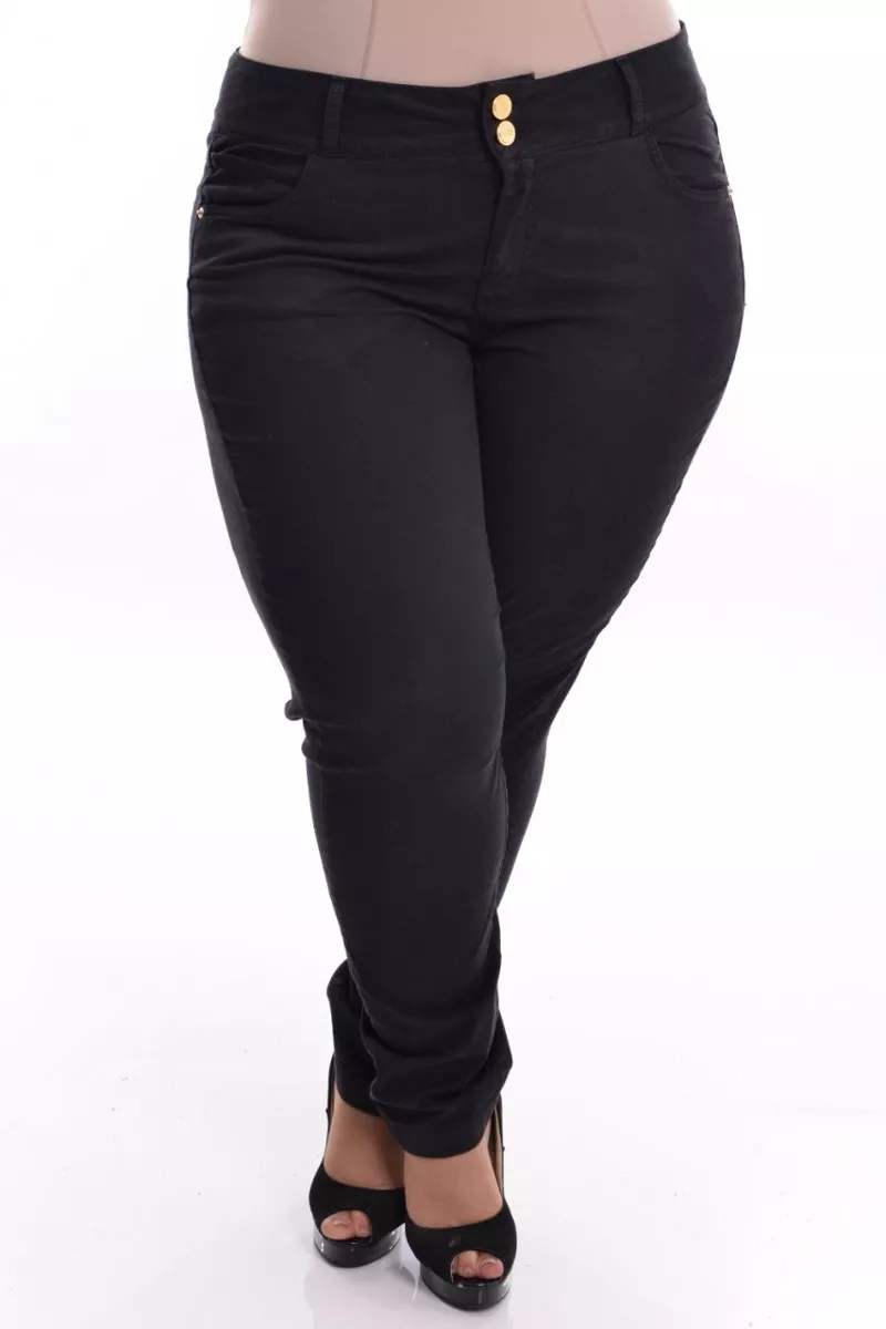 calça jeans colorida feminina plus size