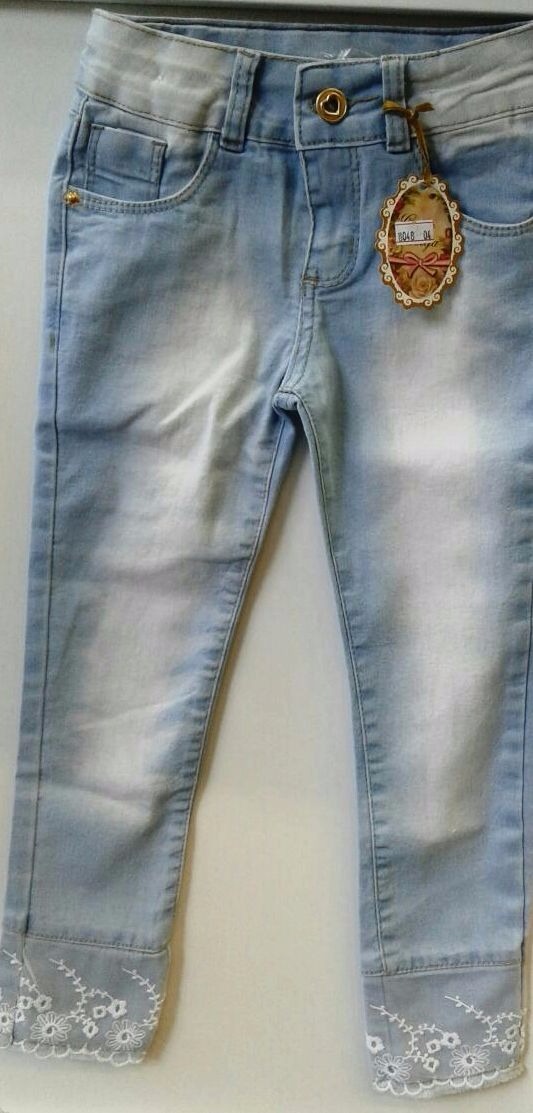 renda em calça jeans