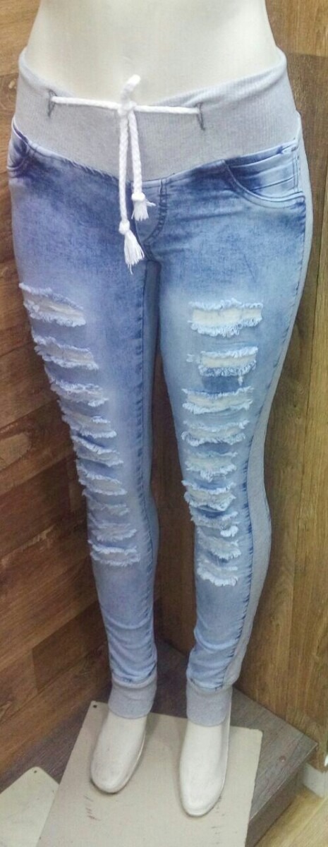 calça jeans moletinho feminina