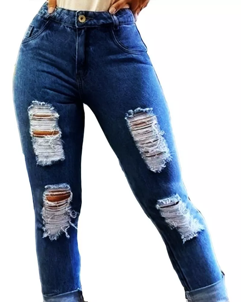 calça jeans feminina alta
