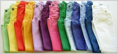 calças femininas flare coloridas