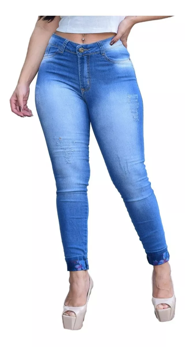 calça jeans cintura altissima