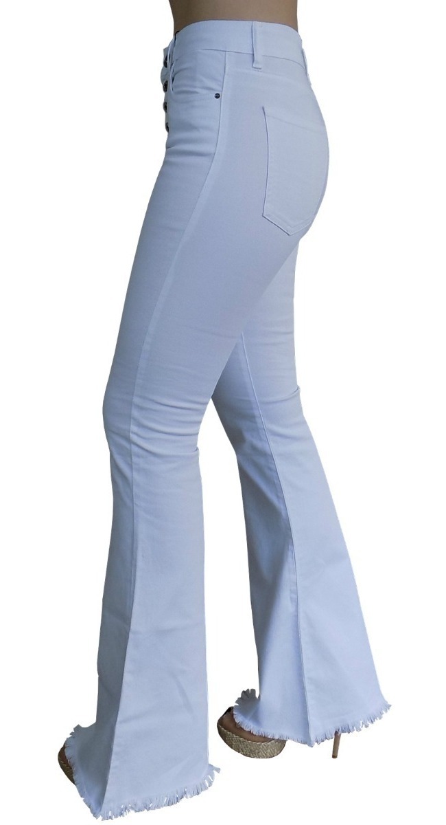 calça jeans feminina flare branca