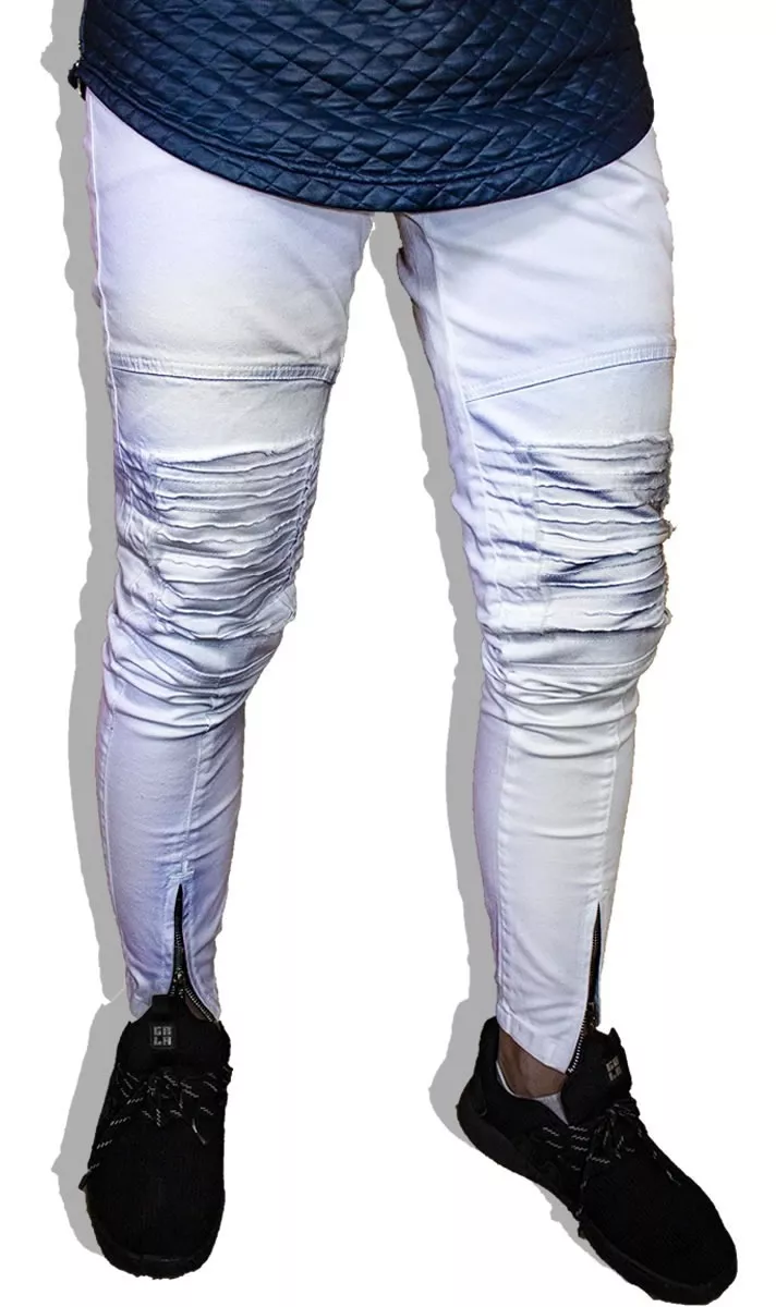 calça biker jeans masculina