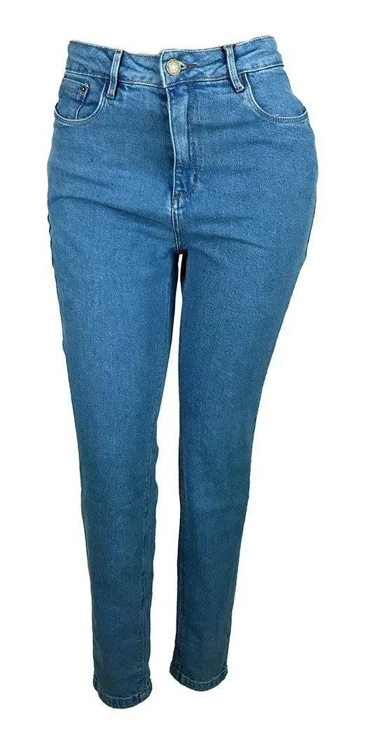 jeans mom cintura alta