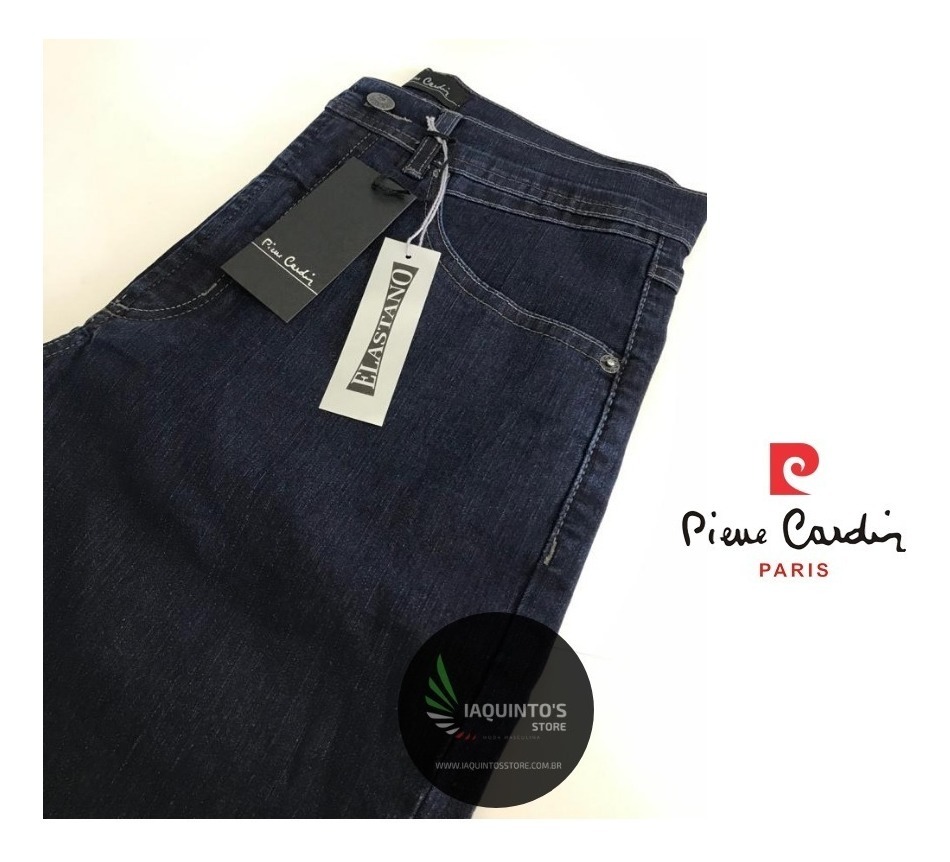 calça jeans pierre cardin elastano