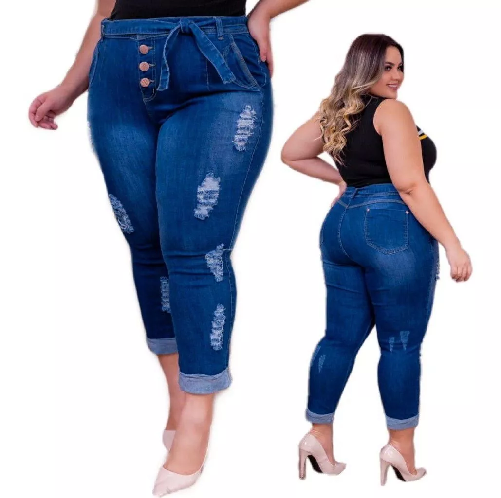 calças jeans plus size baratas