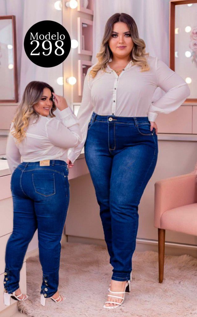 calça jeans plus size feminina barata