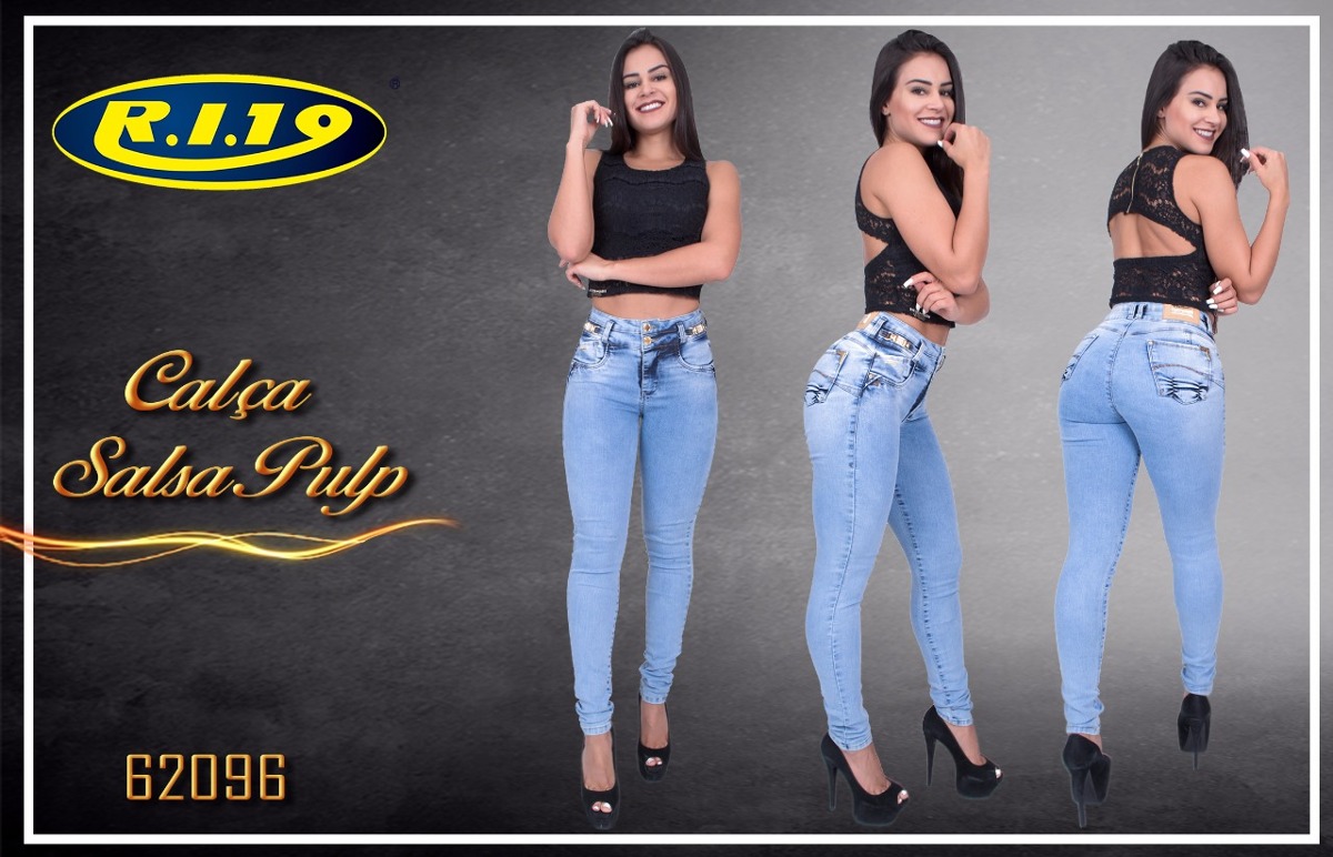 calça jeans ri19 cintura alta