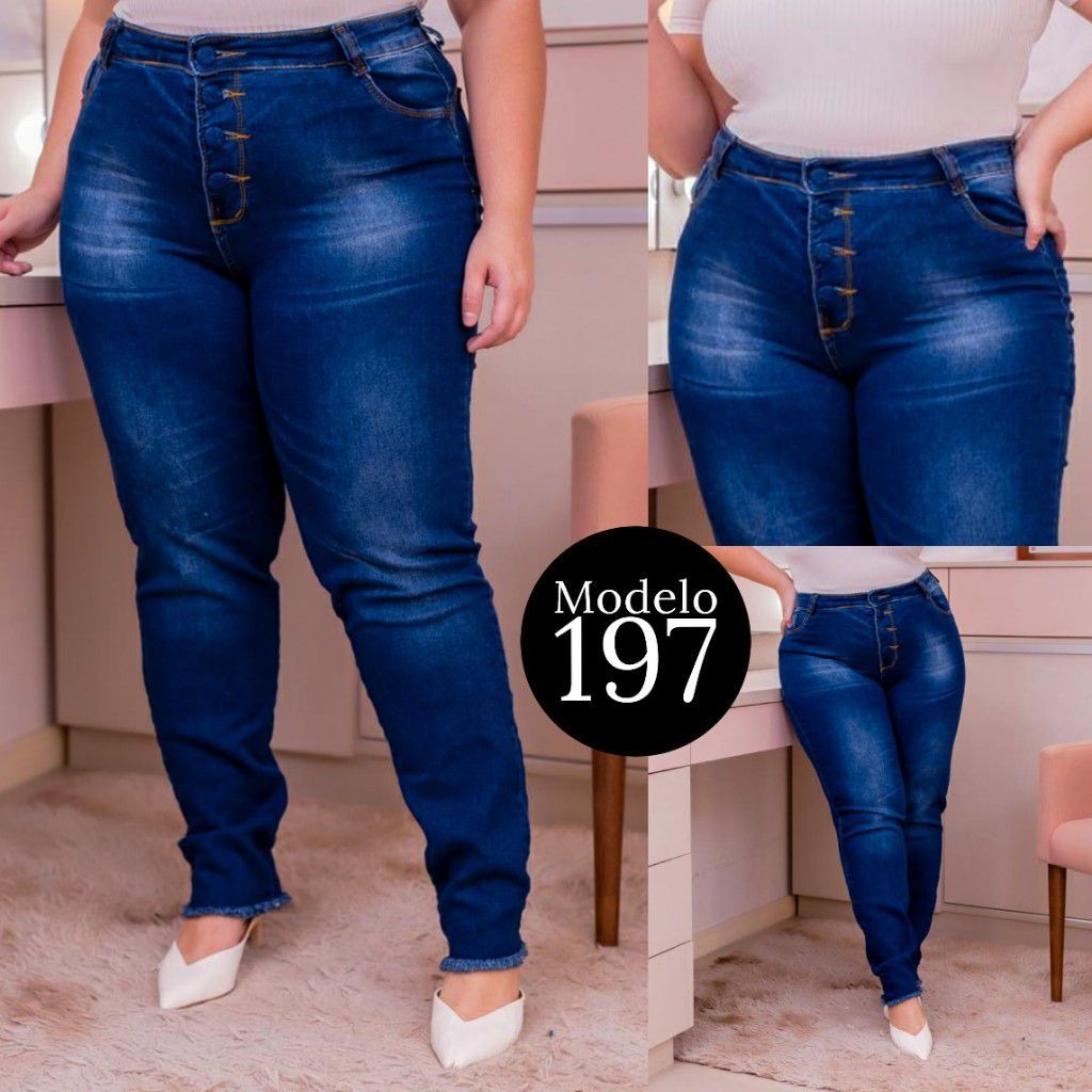 calça jeans flare plus size mercado livre