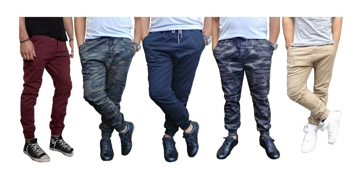 calça jogger jeans masculina mercado livre